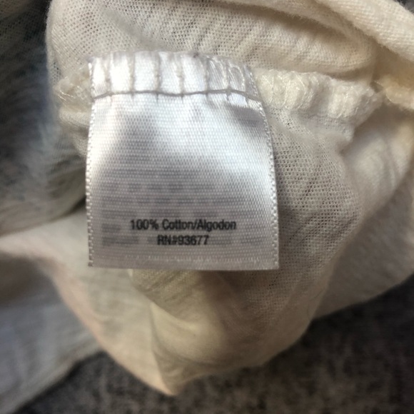 A.n.a Cream Long Sleeve Top Size Large - Picture 7 of 7